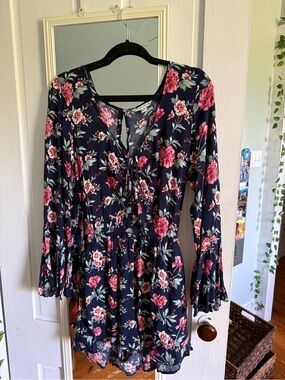 American Eagle floral romper